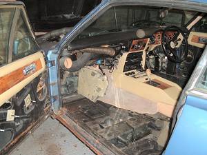 Interior removed for welding
