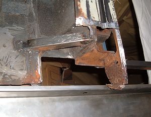 A-Pillar rust cut away